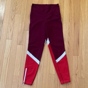 Old Navy Burgundy and Red Active Leggings